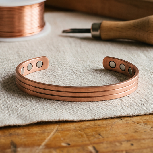 Furrow Copper Bracelet